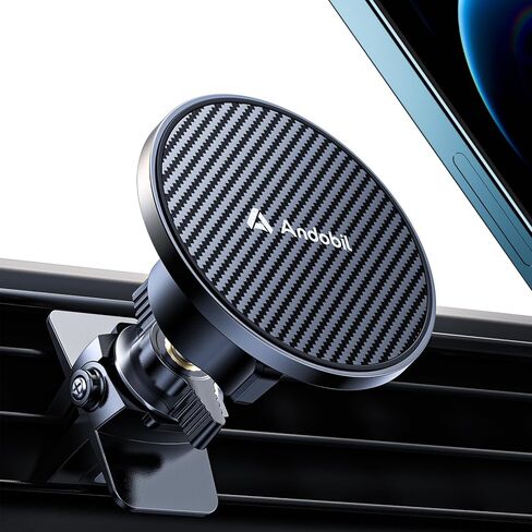 andobil أحدث حامل هاتف مغناطيسي قابل للطي من سبيكة Magsafe [أقوى مغناطيس، صديق للهاتف الكبير] حامل هاتف مغناطيسي فائق الثبات للوحة قيادة السيارة، مناسب لهاتف iPhone 15 14 13 12 Pro Max Plus Mini MagSafe in Kuwait