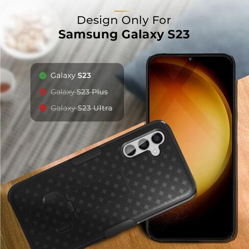 MOTIVE for Samsung Galaxy s23 Case with Belt Clip, Rigid, Kickstand | 6.1" in Kuwait
