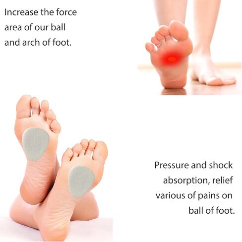 20 pcs Felt Metatarsal Pads for Women and Men, 3M Adhesive Forefoot Pads Forefoot Cushion Pads, Ball of Foot Cushion Foot Pads for Forefoot and Sole Support, Metatarsalgia Mortons Neuroma in Saudi Arabia