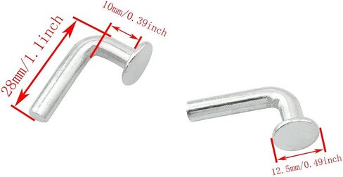 25 قطعة M6x40mm مسمار أمان للرف عالي التحمل، دبوس إسقاط عالمي لرف البليت لسلامة فك الارتباط في المستودع، أو المنزل أو وحدة رفوف DIY in Kuwait