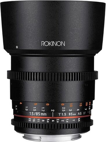 Rokinon Cine DS DS85M-N 85mm T1.5 AS IF UMC Full Frame Cine Fixed Lens for Nikon | Cinema lens provides smooth manual focus and consistent optical performance for professional video production. in Saudi Arabia