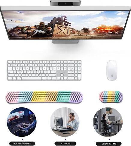 Keyboard Wrist Rest Set a Honeycomb Design，Comfortable Heat Dissipation in Kuwait