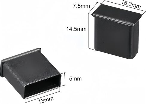 5 قطع من أغطية منافذ HDMI أنثى من السيليكون من Boxonly لأجهزة الكمبيوتر المكتبية وأجهزة الكمبيوتر المحمولة وأجهزة عرض التلفزيون، وأغطية سدادات مضادة للغبار وأغطية مضادة للغبار باللون الأسود in Saudi Arabia