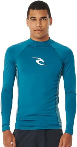 Rip Curl Men's Waves UPF 50 Performance Long Sleeve Rashguard in Saudi Arabia
