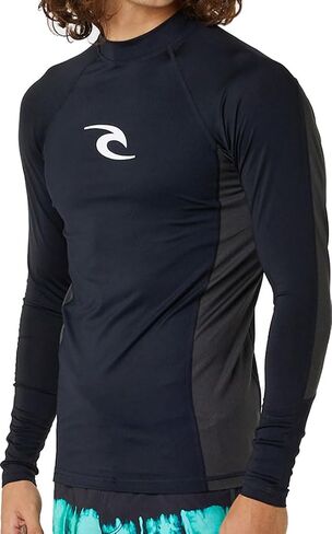 Rip Curl Men's Waves UPF 50 Performance Long Sleeve Rashguard in Saudi Arabia