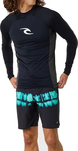 Rip Curl Men's Waves UPF 50 Performance Long Sleeve Rashguard in Saudi Arabia