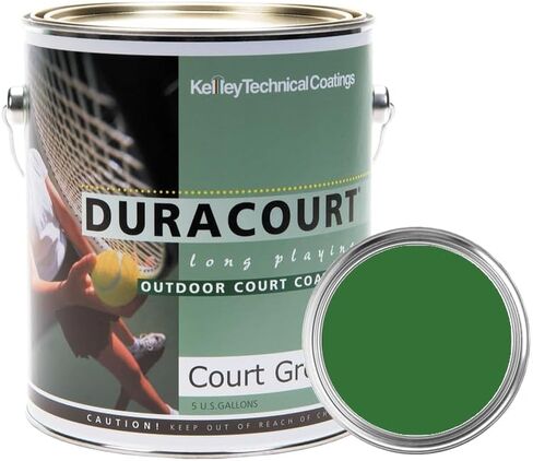 Duracourt - Court Green - 1 جالون - طلاء ملاعب خارجية لملاعب التنس وكرة المخلل وكرة السلة والكرة الطائرة. in Saudi Arabia