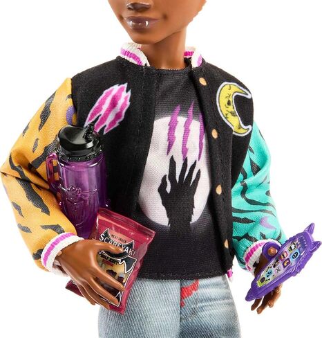 Monster High Toy Car, Ghoul Mobile with Pet and Cooler Accessories, Purple Convertible with Spiderweb Details Large, 4 years and older in Kuwait