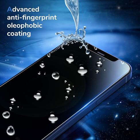 واقي الشاشة الخاص Syncwire لهاتف iPhone 12 Pro Max 6.7 بوصة [عبوتان]، طبقة من الزجاج المقوى المضاد للتسوس مع أداة محاذاة [صلابة 9H، مقاوم للكسر، خالٍ من الفقاعات، لمس الحساس، مضاد للتلطخ in Kuwait