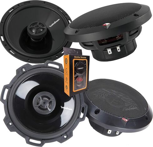 2 Pairs of Rockford Fosgate Punch P1650 220W Max (110W Rms) 6.5" 2-Way P1 Punch Series Coaxial Speakers W/Pei Dome Tweeter in Kuwait