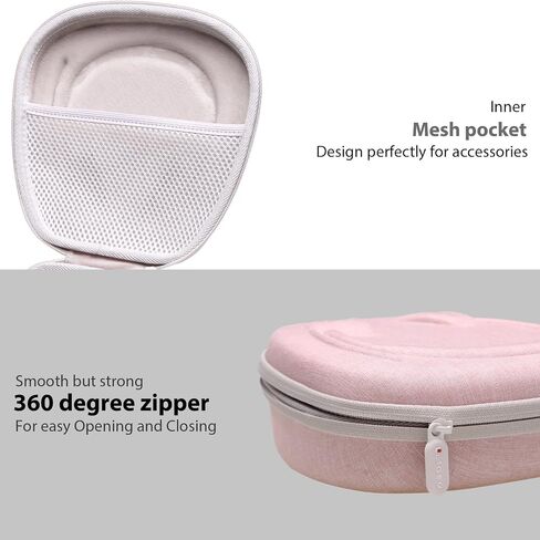 Headset Headphone Case Compatible with Logitech H390, H430, H570e, Zone 300, Zone 301 or JLab Go Work, JIAMQISHI, EAGLEND Headset, Black+Gray(Case Only) in Kuwait