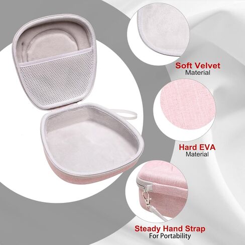 Headset Headphone Case Compatible with Logitech H390, H430, H570e, Zone 300, Zone 301 or JLab Go Work, JIAMQISHI, EAGLEND Headset, Black+Gray(Case Only) in Kuwait