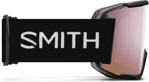 SMITH Squad XL Goggles with ChromaPop Lens – Performance Snowsports Goggles with Replaceable Lens for Skiing & Snowboarding – For Men & Women with Larger Faces – Black + Everyday Red Mirror Lens in Kuwait