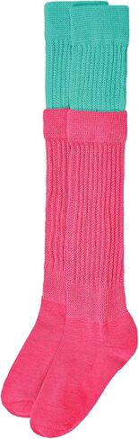 Komorebi Slouch Socks Womens Leg Warmers Cotton Knee High Socks Soft Knit Boot Socks Colorful Scrunch Socks Size 9-11 in Kuwait