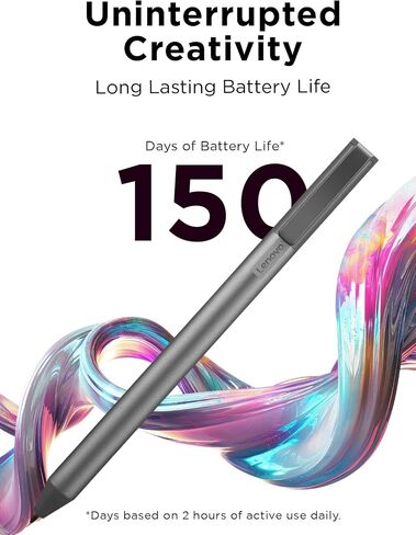 Lenovo USI Stylus Pen, Chrome OS Support, 4,096 Levels of Pressure Sensitivity, 150 Days Battery Life, AAAA Battery, Works with Chromebook, GX81B10212,Grey in Kuwait