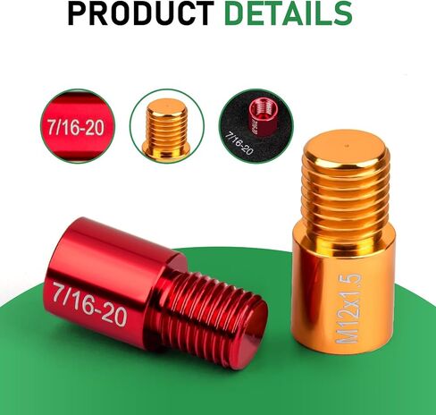FOLIV 47PCS Nut and Bolt Thread Checker, Thread Gauge SAE and Metric, 26 SAE & 21 Metric for Quickly Checking Bolt Size and Thread, Red & Gold Color in Saudi Arabia