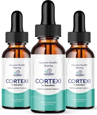 (3 Pack) Cortexi Drops, Cortexi Hearing Support Drops - Advanced Formula for Ear Health, Cortexin Drops, Cortexi 24, Supplement Drops Maximum Strength, Cortexi Reviews (90 Servings) in Saudi Arabia