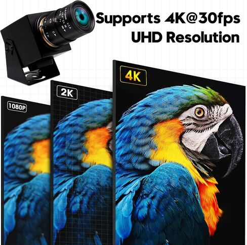 IFWATER HDMI كاميرا USB 4K كاميرا ويب USB HDMI إخراج متزامن H.265 وحدة كاميرا USB 2X تكبير رقمي 180 درجة عدسة عين السمكة كاميرا الكمبيوتر الشخصي لتوت العليق بي جيتسون نانو كمبيوتر محمول التدريس عبر الإنترنت in Kuwait