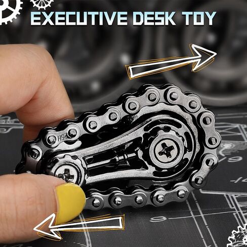 Sprocket Fidget Chain Bike Spinner Toy for Kids Adults, Christmas Stocking Stuffer for boy Man, EDC Novelty Hand Finger Spinner Desk Toy for Stress Relief, Cool Halloween Party Favor in Kuwait