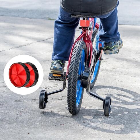 عجلات تدريب الدراجة من باتيكل، زوج واحد من عجلات مساعدة الدراجة، عجلات بديلة لأدوات التدريب على التوازن لدراجة الفتيات، أسود in Kuwait