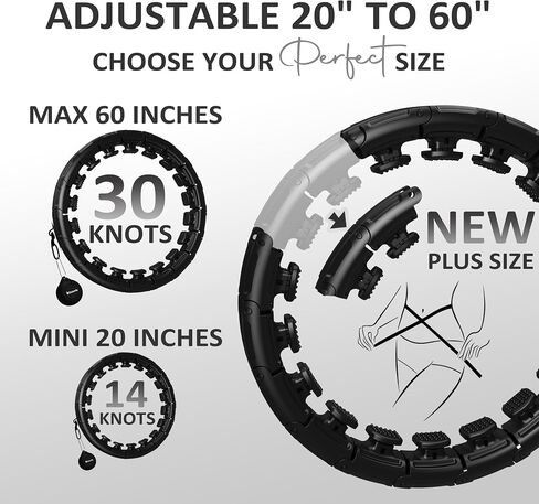 Experience Fitness Excellence with Our Infinity Hoop Plus Size – Weighted Hula Hoop for Weight Loss – Hula Hoop Exercise Ring with ABS and Quality Wheels – for All The Sizes and Levels in Saudi Arabia