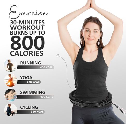 Experience Fitness Excellence with Our Infinity Hoop Plus Size – Weighted Hula Hoop for Weight Loss – Hula Hoop Exercise Ring with ABS and Quality Wheels – for All The Sizes and Levels in Saudi Arabia