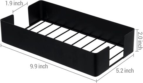MyGift Modern Matte Black Metal Guest Bathroom Countertop Folded Paper Towel Holder, Commercial Disposable Napkin Storage Tray for Sink Counter Vanity Table in Saudi Arabia