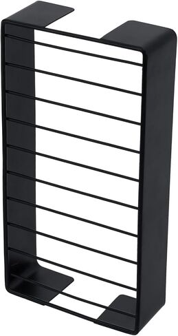 MyGift Modern Matte Black Metal Guest Bathroom Countertop Folded Paper Towel Holder, Commercial Disposable Napkin Storage Tray for Sink Counter Vanity Table in Saudi Arabia