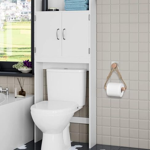 Industrial Wall-Mounted Towel Rack Bath Towel Ring - Toilet Paper Holder, Natural Jute Rope, Wood, Heavy Duty, Solid, Bathroom Accessories in Saudi Arabia