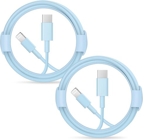 iPhone Fast Charger Lightning Cable [MFi Certified] 2-Pack USB-C to Lightning Cable (6.6Ft) Fast Charging Compatible with iPhone14/14 Plus/14 Pro/14 Pro Max/13/13pro/12/12 Pro/12 Pro/iPad(Pink) in Kuwait
