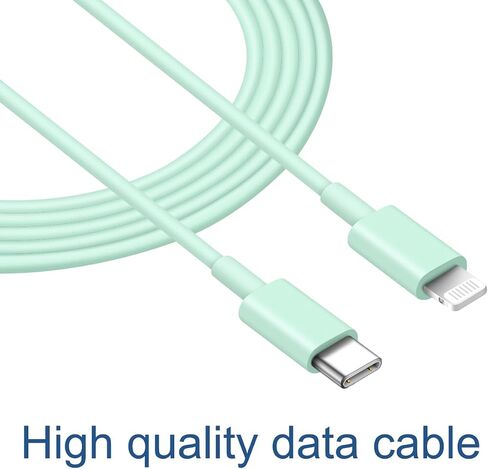 كيبل شحن سريع لايفون [معتمد من ابل] كيبل USB-C الى لايتنينج (6.6 قدم) شحن سريع متوافق مع ايفون 14/14 بلس/14 برو/14 برو ماكس/13/13 برو/12/12 برو/ايباد (بينك) in Kuwait