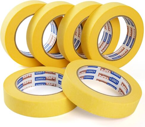 Colored Masking Tape Painters Tape Painting Tape Rolls, Art Paper Tape, for Labeling, DIY Decorative, 1 Inch X 55 Yds, 6 Roll in Saudi Arabia