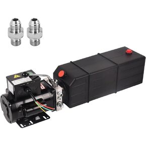 16 Quart Hydraulic Power Unit Hydraulic Car Lift Pump 220V 3450 RPM 2 HP Single Acting Hydraulic Pump for Auto Repair Garage Car Lifting Platforms