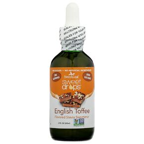 Sweetleaf Sweet Drops, English Toffee Liquid Stevia, 2 oz Pack of 3