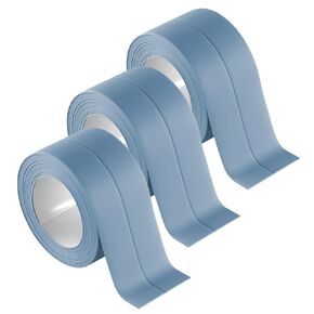 3 Rolls 10.5 Feet Caulk Tape Waterproof Sealing Self Adhesive, Caulking Sealant Strip for Bathroom Toilet Kitchen Countertop Green