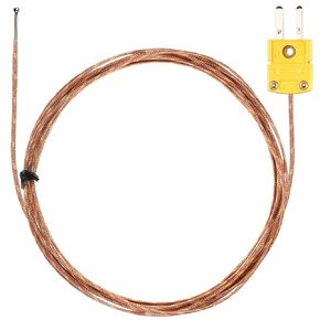 1 Piece K Type Thermocouple Probe K Type Sensor Mini Connector Temperature Probe Thermocouple Sensor, 3 Meters Long for Meter in Temperature Range from -50°C to 482 °C (-58°F to 899°F)