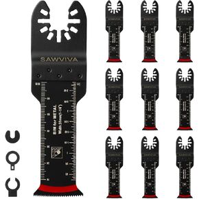 شفرات منشار متأرجحة من SAWVIVA، 20 قطعة شفرات متعددة الأدوات ممتدة الطول قطع دقيق لقطع الخشب والأظافر والمعادن والبلاستيك مع إطلاق سريع عالمي، مجموعات شفرات أدوات تتأرجح الطاقة in Kuwait