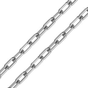 Stainless Steel Link Chain, 304 Stainless Steel Link Proof Coil Chain Heavy Duty Chains Hanging Safety Chain for Swing Plants Anti-Theft