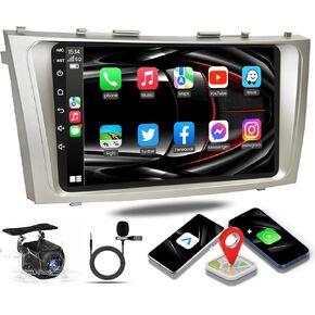 1280x800 5G-WiFi（2G+32G） Android 11 Car Stereo for Toyota Camry 2006-2011, 9 Inch IPS HD Touch Screen Car Radio Wireless CarPlay Android Auto, GPS FM/SWC Bluetooth Backup Camera