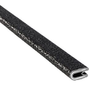 TRIM-LOK - 150B2X1/16-100 Trim-Lok Edge Trim – Fits 1/16" Edge, 9/16" Leg Length, 100’ Length, Black, Pebble Texture – Flexible PVC Edge Protector for Sharp/Rough Surfaces, Easy to Install
