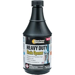 Instant Power Professional Heavy Duty Drain Opener – Sink Drain Cleaner Clog Remover, Drain Defense for Sinks, Made in USA, Shower Drain Cleaner and Deodorizer – 20 Fl Oz