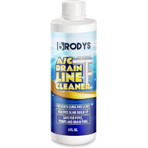 Brodys - A/C HVAC Drain Line Cleaner, 8oz Bottle, (Great to use at home, in the office, at restaurants and large commercial buildings) 1 PACK, AC Drain Line Condensate Cleaner