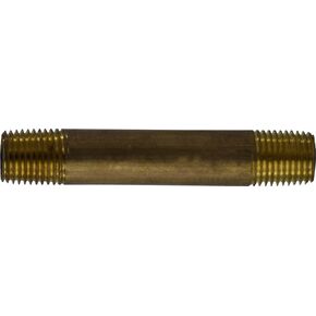 Midland 40-031 Brass Nippple, 7" Length, 1/4" Diameter,