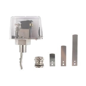 Oil Water Flow Control Switch, AC 15-250V 1/2''/DN15 Adjustable Automatic Water Pressure Sensor with 3 Paddles & SPDT Output
