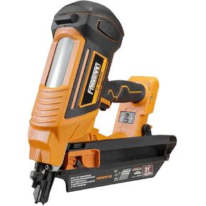 Freeman PE20V2183 20 Volt Cordless and Brushless 21 Degree 3-1/4" Framing Nailer Kit with Lithium Ion Battery, Charger, and Bag – 750 Shots per Charge