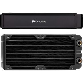 CORSAIR Hydro X Series XR7 360mm Water Cooling Radiator - Triple 120mm Fan Mounts - Premium Copper Construction - Easy Installation - Black