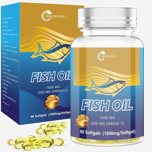 Fish-Oil Omega3-EPA DHA-Supplement Burpless-Softgels - 120Capsules 1440 mg per Serving Mini Size Healthy Heart Support Fatty Acids Supplement Helps Maintain Healthy Triglyceride Levels in Saudi Arabia