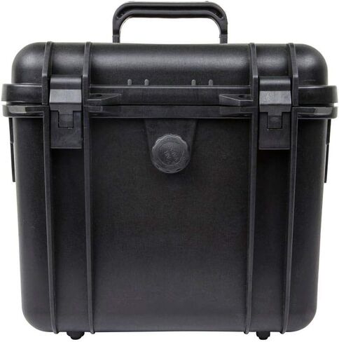 حافظة صلبة مقاومة للاحوال الجوية ومضادة للصدمات 112180 بتصنيف IP67 لمقاومة المياه والغبار، حماية من الماء لعمق 1 متر مع فوم قابل للتخصيص من مونو برايس - 7.48 × 6.69 × 2.36، لتر واحد، لون اسود in Kuwait