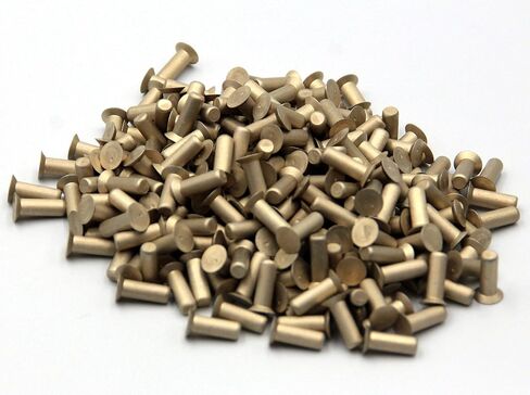 مسامير صلبة غاطسة مقاس 1/8 بوصة، طول 3/8 بوصة، 1/8 رطل. عبوة من 200 قطعة. ألومنيوم ناعم، 100 درجة. غاطسة in Kuwait