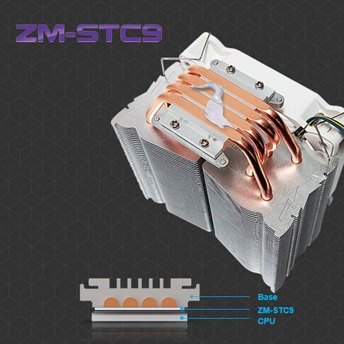 معجون حراري Zalman STC9، مركب ممتاز 4 جرام لجميع المعالجات، مبدد حرارة وحدة المعالجة المركزية، PS5، Xbox، وحدة تحكم الألعاب، وحدة معالجة الرسومات الجرافيكية، تقنية كثافة الحشو الدقيقة فائقة التوصيل، 9.1 وات/م-ك (ZM-STC9) in Saudi Arabia